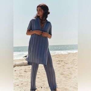 Paloma sweater set- blue suede- size Small